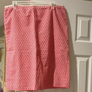 Pink lined light weight for spring, Geometric Patterned Women's Skirt